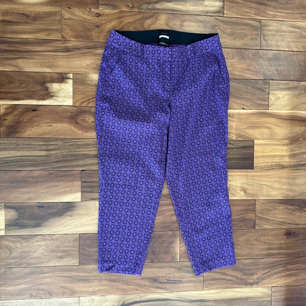 Lane Bryant Purple The Ashley Geometric Pants size 16